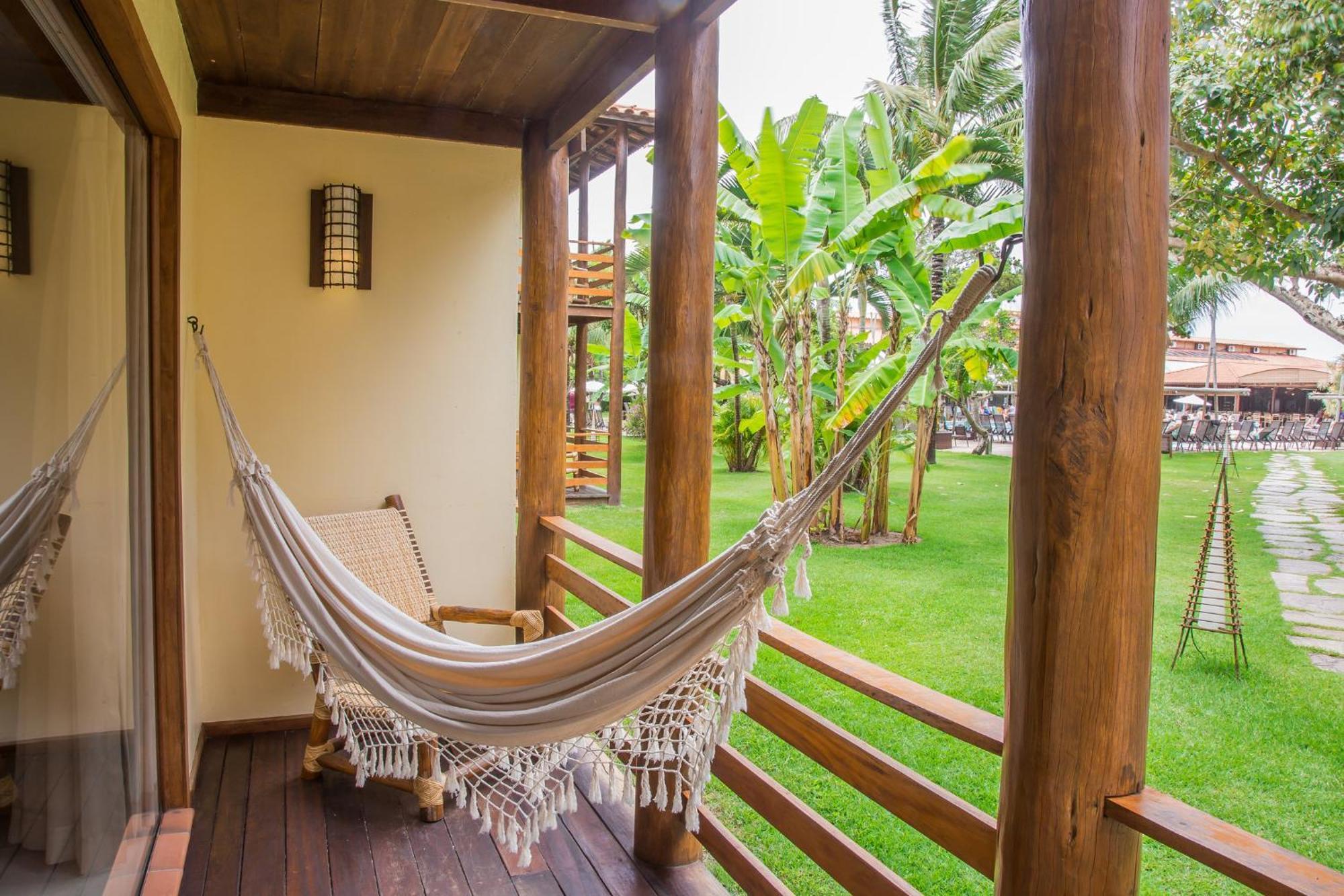 La Torre Resort All Inclusive Porto Seguro Exterior foto A hammock on a balcony